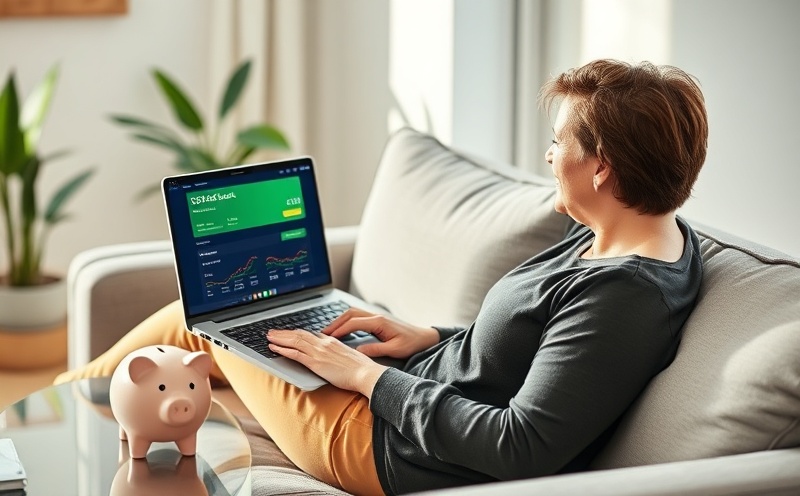 Person using laptop to track cashback savings at home